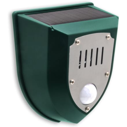 Alarme Sonore Lumineuse Solaire Détecteur de Mouvement Alerte Sonore 110dB Avertissement Flash Stroboscopique Système d'Alarme de Sécurité gray