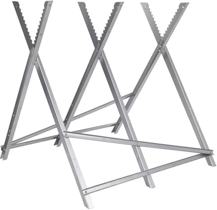 GEKO Zaagbok - Stalen Frame - 150 kg Draagvermogen - Verstelbare Hoogte - Opvouwbaar