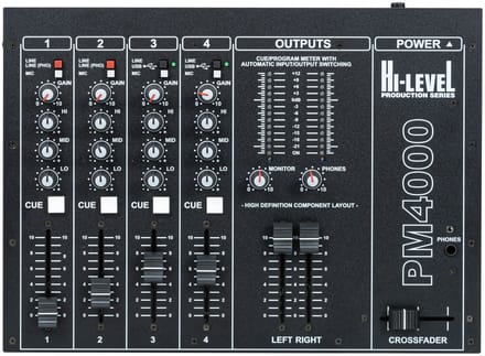 Hi-Level PM4000 USB - DJ Mixer