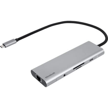 BlueBuilt 8-in-1 Docking Station met Usb C Zilver
