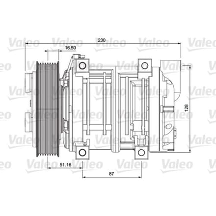 Airco-compressor VALEO 716658