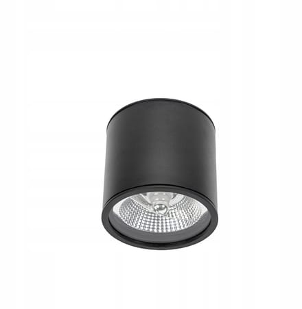 Zwarte AR111 GU10 Plaspot 120x115mm IP65