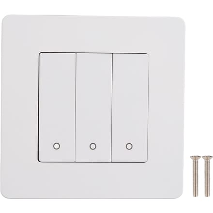 3-voudig Smart Bedieningspaneel APP Timing Intelligent Schakelpaneel Terugverend Type AC100?240V Grijs