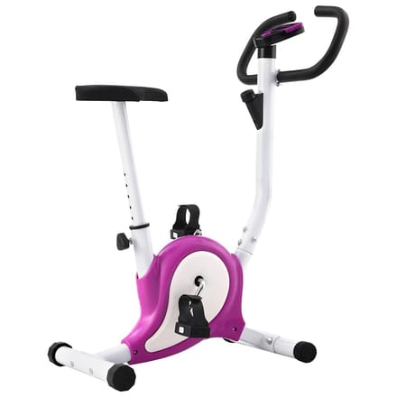vidaXL - Hometrainer - met - bandweerstand - paars
