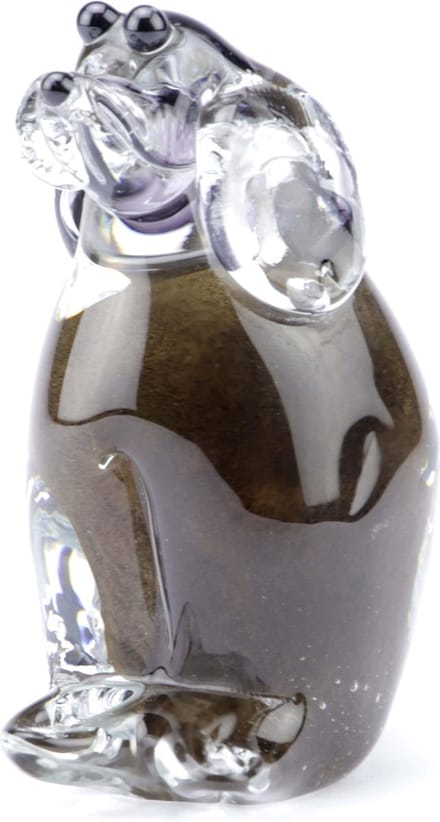 Urn Glasobject Keepsake Hond Bruin