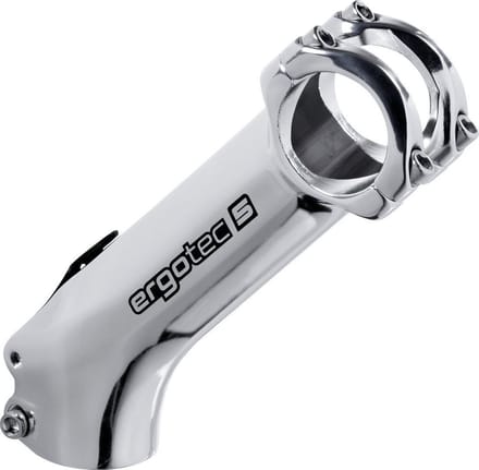 Ergotec High Charisma Ahead 28.6 Mm Fiets Stuurpen Zilver 90 mm / 45º