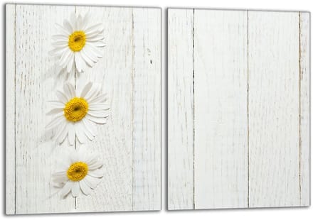 TMK ArtDeko - Beschermplaat - Glas - 40x52 - Houtdesign