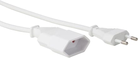 Verlengkabel - Verlengsnoer - Binnen gebruik - Flexibele kabel - 1.8 meter - Wit