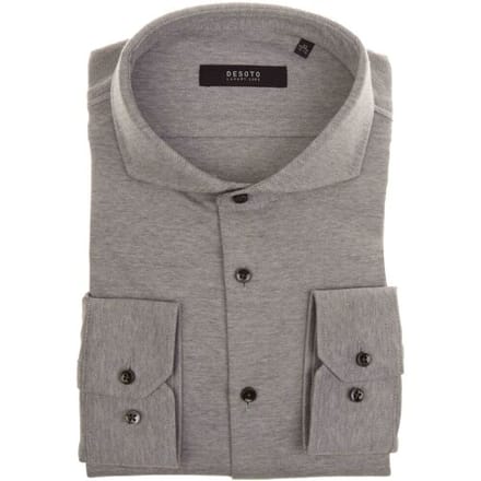 Desoto Luxury Overhemd Fine Luxury Jersey Grijs / male