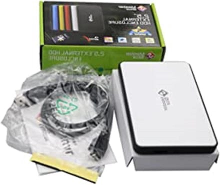 Externe harde schijf - Draagbare opslag - Bestanden overzetten - Ultra slank ontwerp - 80 GB - Wit