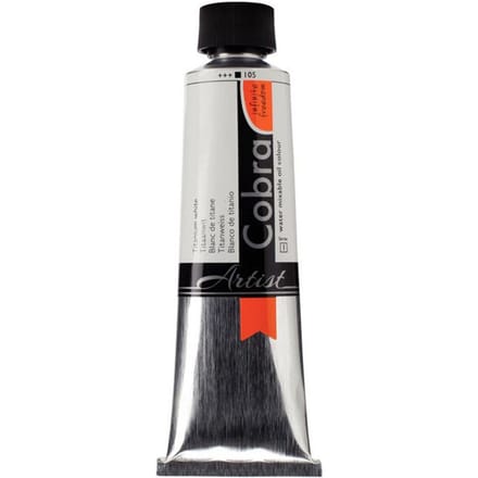 Cobra Artist Water Vermengbare Olieverf Tube 150 ml Titanium Wit 105