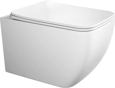 Mawialux hangend rimless toilet - softclose zitting - Vierkant - Mat wit - Florida