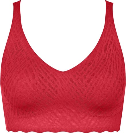 Sloggi ZERO Feel Bliss Festive Bralette Dames Beha - ROOD