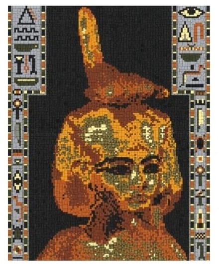 Stickit koningin Selket, ca. 9.600 delig