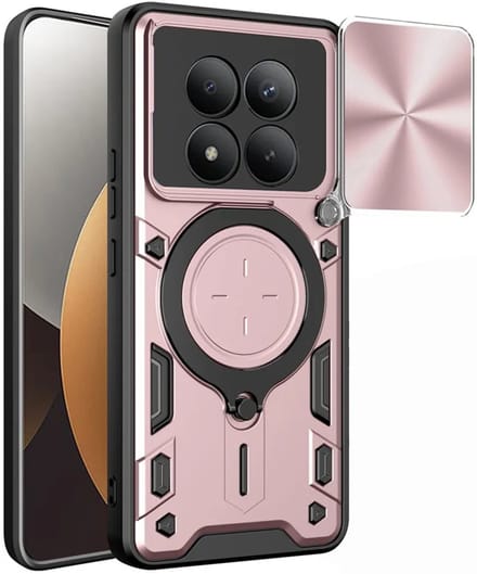 Hoesje geschikt voor Xiaomi Redmi Note 15 Pro Plus / Xiaomi Poco M8 Pro - Techsuit CamGuard Pro Back Cover - Roségoud