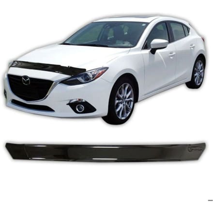 SCOUTT | Bra Capot Déflecteur Protection Pour Mazda 3 2013-2019 Berlina / Htb, Aérodynamique, Assemblage Facile