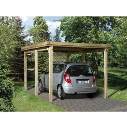 Weka Carport 617 Gr.1 Onbehandeld Zonder Dak 294x398cm