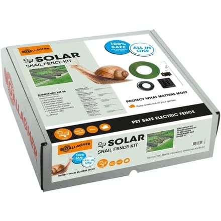 Gallagher Slakkentape Kit S6 Solar (20m) - Zonne-energie oplossing tegen slakken