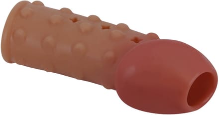 Power Escorts - Verdikkende Penis Extender Penis Sleeve Beige