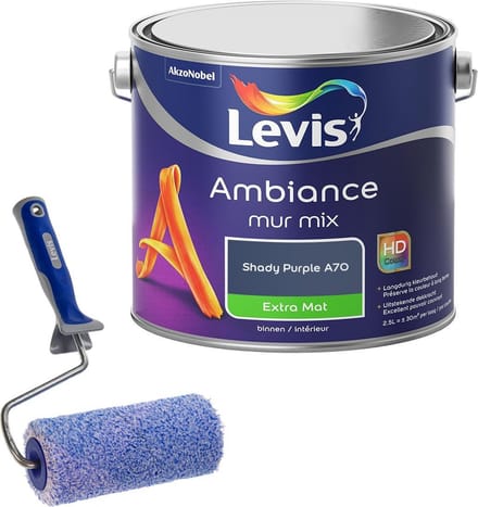 Levis - Ambiance Mur Extra Mat Mix - Shady Purple A70 - Mengverf - 2,5 L