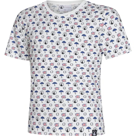 Quiet Please London Statement T-shirt Heren-Wit,Veelkleurig