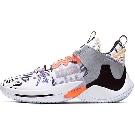 Air Jordan Why Not Zer0.2 SE PF 'Orange Pulse' 40 gray