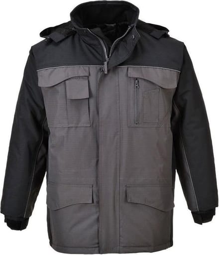 Portwest RS parka S562 Grijs Zwart Maat XL
