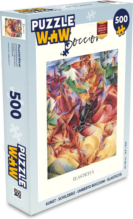 Puzzel Kunst - Schilderij - Umberto Boccioni - Elasticità - Legpuzzel - Puzzel 500 stukjes