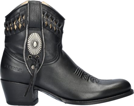 Sendra Debora dames cowboylaars - Zwart - Maat 38