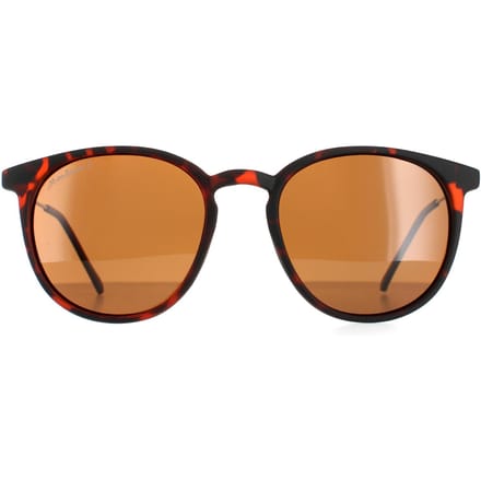 Sonnenbrille Montana mit braunem Polarisationsglas und schwarzen Metallbügeln