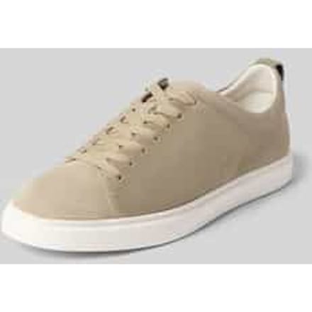 Sneakers van echt leer in velourslook model 'Uwin'