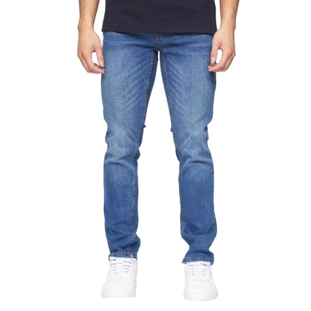 Crosshatch Heren Slim Jeans (Blauw)