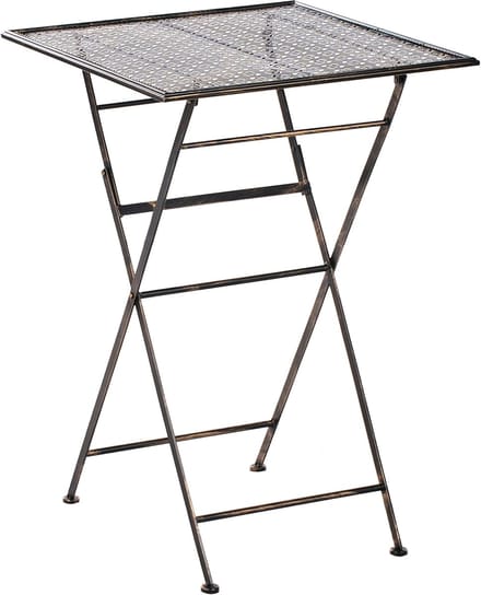 BORMIO - Tuinbartafel - Zwart - 60 x 60 cm - IJzer