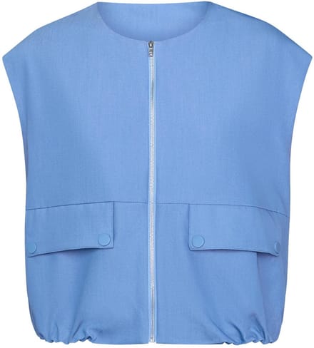 SISTERS POINT Garwin-ve5 - Dames Gilet - L.Denim - Maat M
