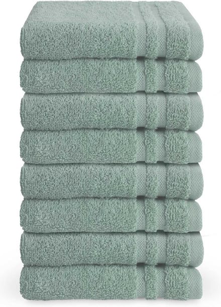 Byrklund gastendoekjes 30x50 - set van 8 - Hotelkwaliteit - Zeeblauw