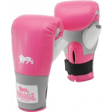 Pro Training Bag Mitt Pink/Grey Lxl