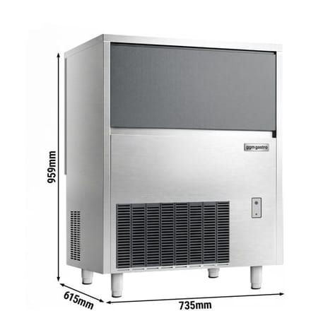 GGM Gastro Eiswürfelbereiter Premium PLUS - Würfel - 70 kg/24h - inkl. Eisvorratsbehälter: 40 kg