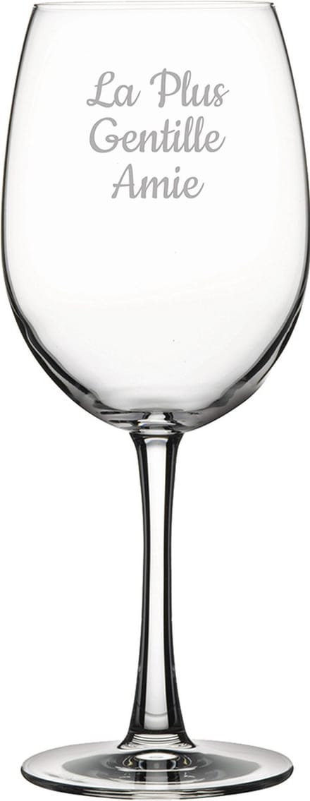 Rode wijnglas gegraveerd - 58cl - La Plus Gentille Amie
