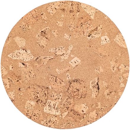 ZICZAC - Placemat - QUERCO - 100% kurk - Vlek- en waterafstotend - Rond - 36 cm - Rock - Set/2