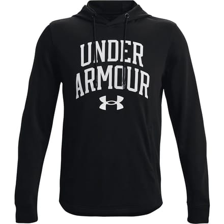 Under Armour Rivaliserende Terry Logo Crew-Zwart / / Onyx Wit