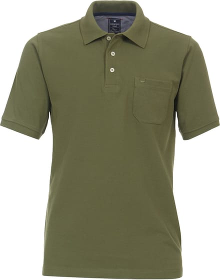 Redmond regular fit heren polo - pique - groen