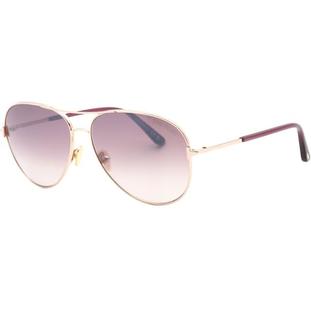 Tom Ford FT0823 Clark 28U glanzende rosegouden zonnebril