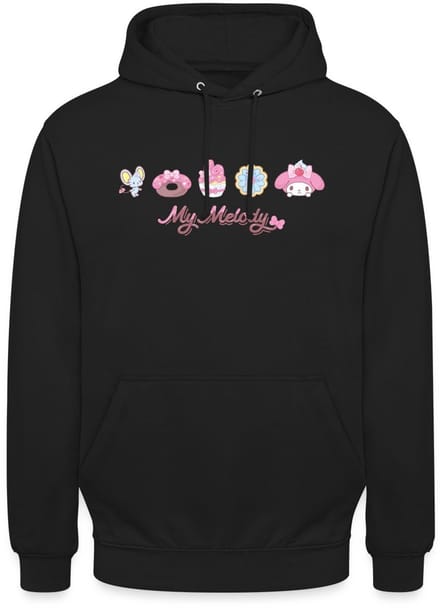 My Melody Met Flat En Gebakjes Hoodie Unisex
