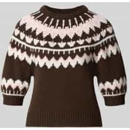 regular fit trui in brei-look model 'Jacquard'