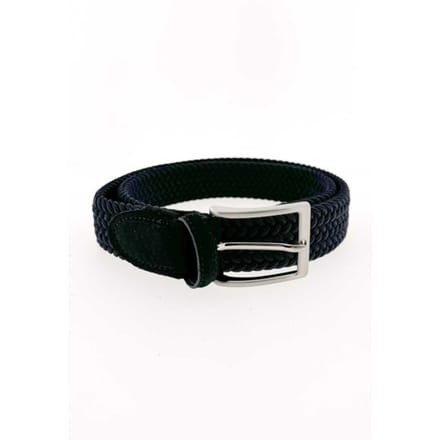 LeCram 1002 Elastische vlecht riem zwart, 110