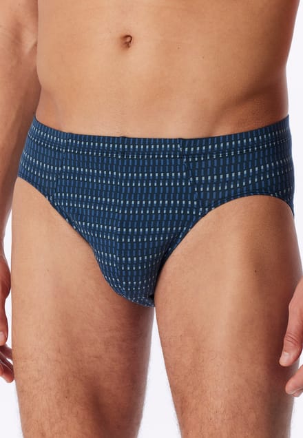Supermini slip aquablauw met patroon - 95/5 4