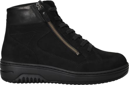Hartjes - 172.1708/21 - Hoge sneakersVeterlaarzenDames veterschoenenDames sneakersHalf-hoge schoenen - Kleur: Zwart - Maat: 40