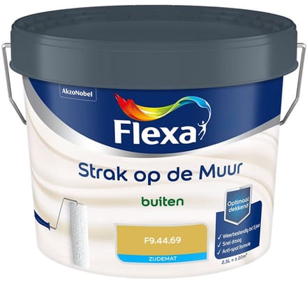 Flexa - Strak Op De Muur Buiten Zijdemat - F9.44.69 - Mengverf - 2,5 L