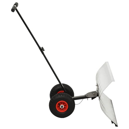 vidaXL - Handmatige - sneeuwschuiver - met - wielen