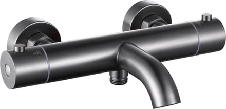 Thermostatische opbouw badkraan Gun metal